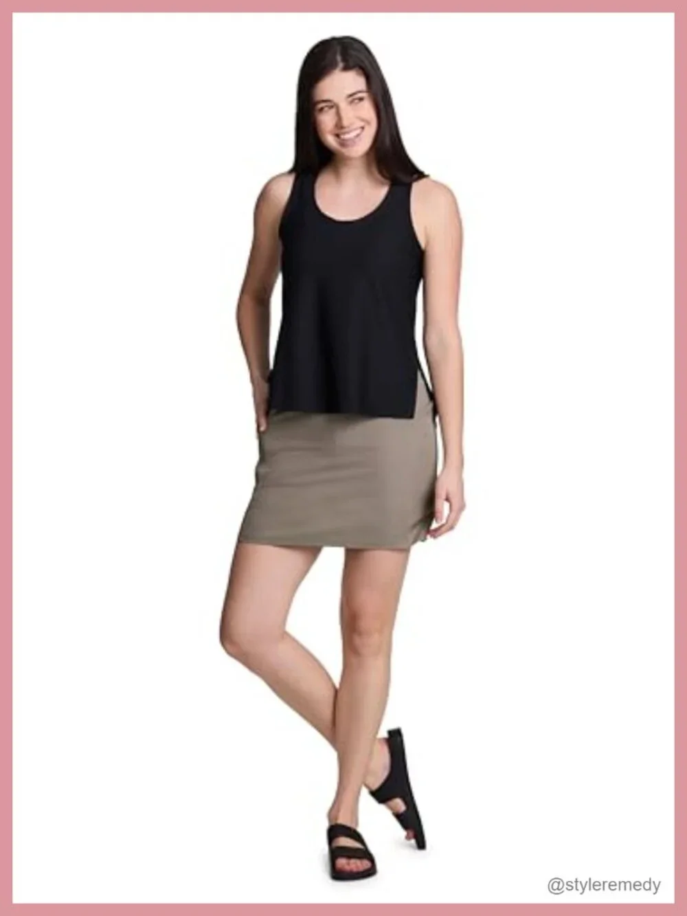 Athletic Skort with Bike Shorts Quick Dry Golf Tennis